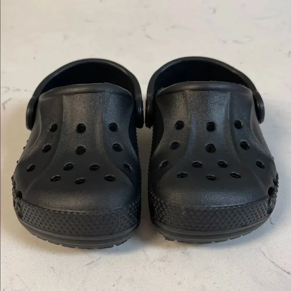 Crocs Kids' Baya Clog Walker - Toddler Kids Black Clogs Size 6